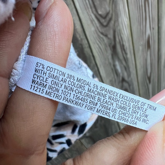 Soma Weekend Animal Print Hoodie Loungewear Sz Medium - Picture 7 of 9